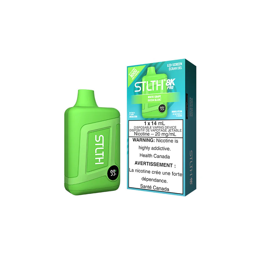 White Grape - STLTH 8K Pro Disposable Stlth Disposables 20mg - 2% 