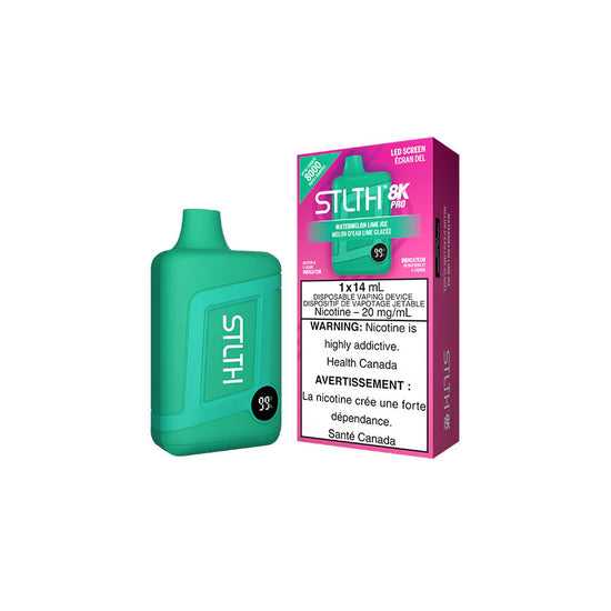 Watermelon Lime Ice - STLTH 8K Pro Disposable Stlth Disposables 20mg - 2% 