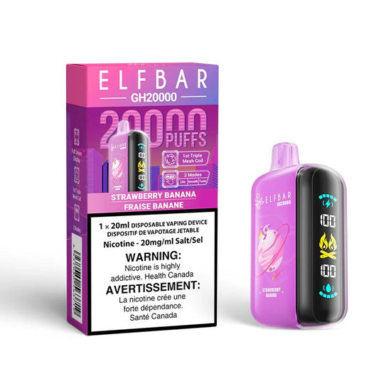 Strawberry Banana - Elf Bar 20k Disposable Elf Bar 20k 20mg - 2% 