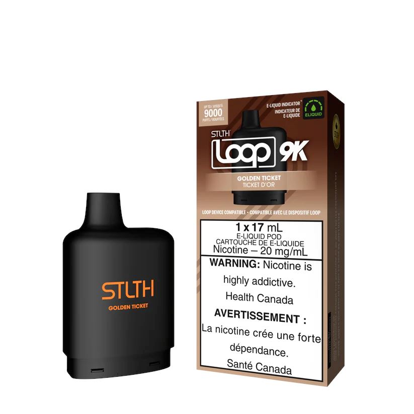 Golden Ticket - STLTH Loop 9K Disposable STLTH LOOP 20mg - 2% 