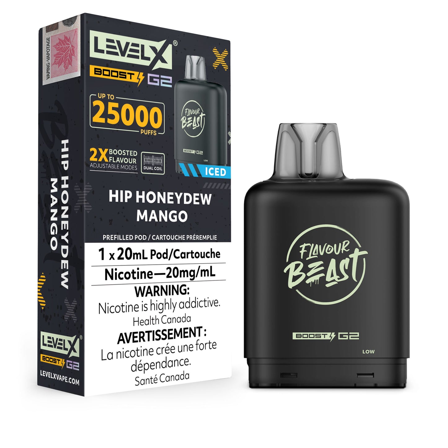 Hip Honeydew Mango - Flavour Beast Level X Boost Disposable Level X 20mg - 2% 