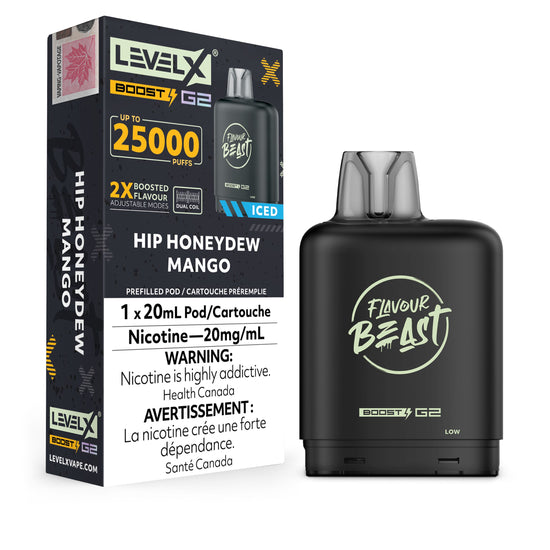 Hip Honeydew Mango - Flavour Beast Level X Boost Disposable Level X 20mg - 2% 