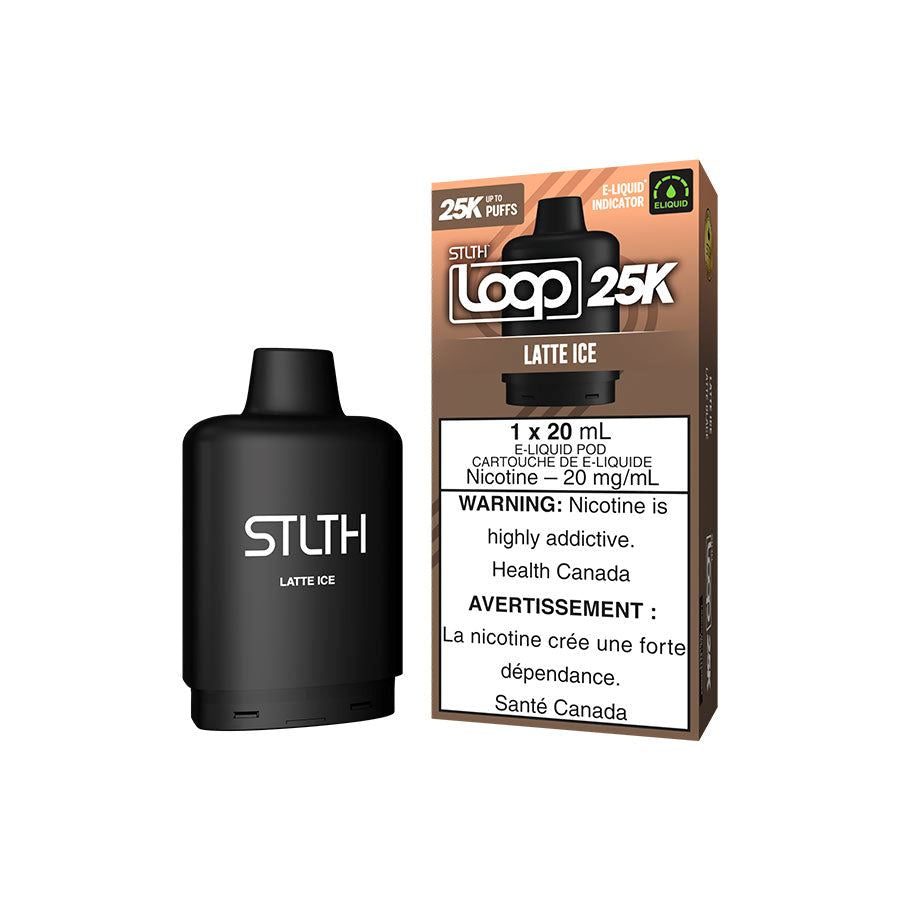 Latte Ice - STLTH Loop 25k Disposable STLTH LOOP 20mg - 2% 