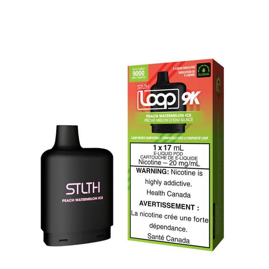 Peach Watermelon Ice - STLTH Loop 9K Disposable STLTH LOOP 20mg - 2% 