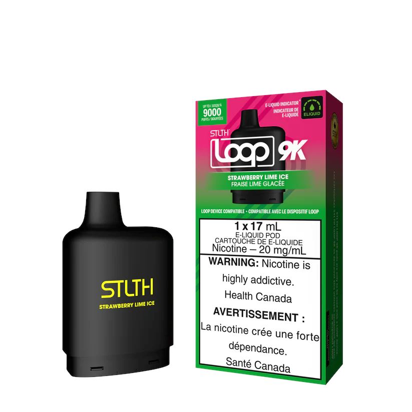 Strawberry Lime Ice - STLTH Loop 9K Disposable STLTH LOOP 20mg - 2% 